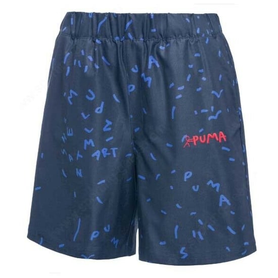 Pantalones cortos azul marino AOP para mujer Puma x Shantell Martin - Image 1