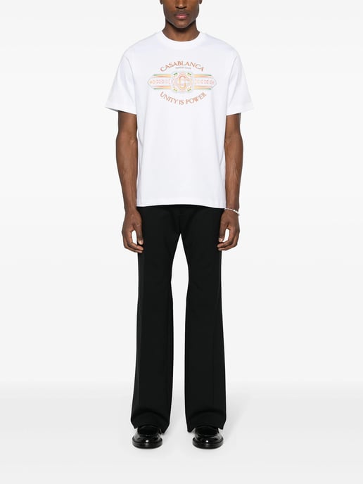 Casablanca La unión hace la fuerza Camiseta estampada en blanco - Image 5