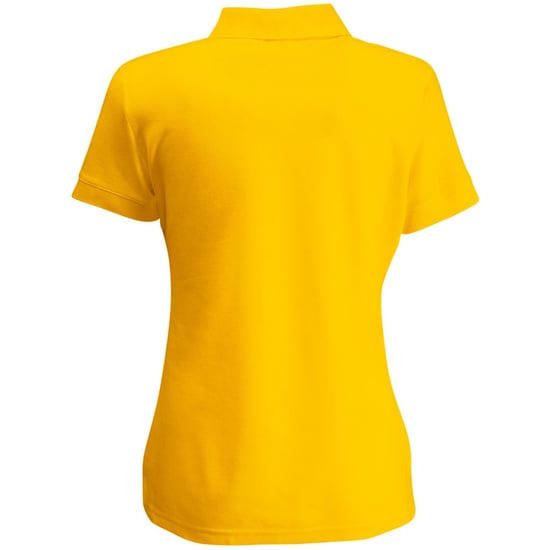 Fruit Of The Loom Womens Lady-Fit 65/35 Short Sleeve Polo Shirt (Sunflower) - Image 2
