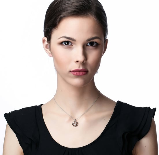 Orphelia 'Elvina' Women's 925 Sterling Silver Chain with Pendant - Silver ZH-7085 - Image 3
