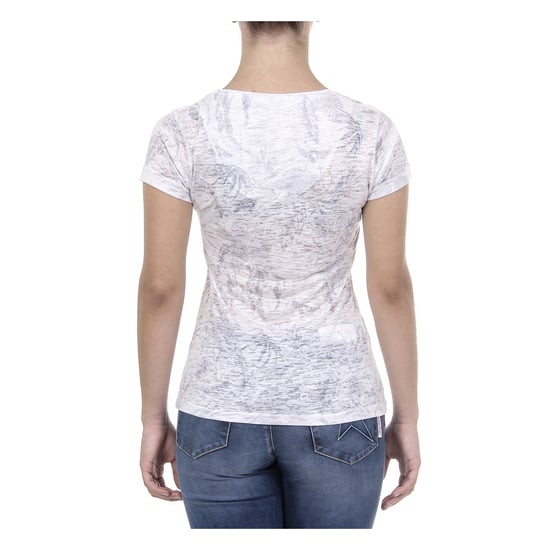 Andrew Charles Womens T-shirt Short Sleeves V-Neck White ALEXA