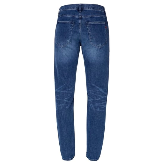 Diesel D-Strukt Blue Destroyed Reinforced Denim Jeans