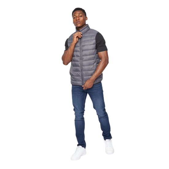 Crosshatch Mens Gattering Gilet (Charcoal) - Image 3