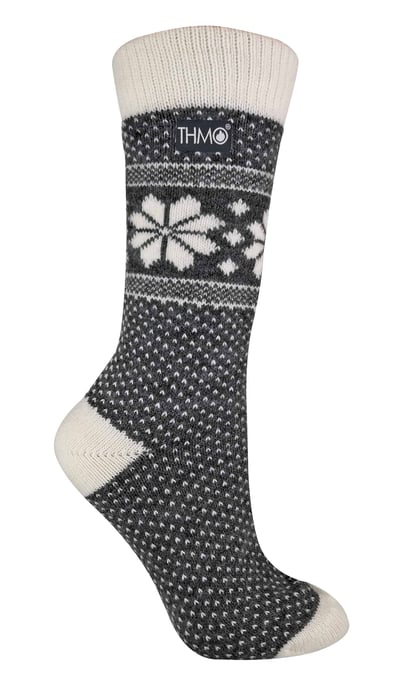THMO - Calcetines nórdicos de invierno de mezcla de lana, estilo Fairisle vintage, para mujer - Image 1