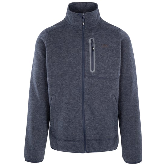 Trespass Mens Farham Melange AT300 Fleece Jacket (Navy) - Image 1