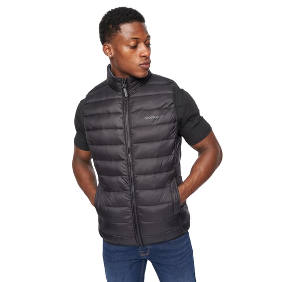 Crosshatch Mens Gattering Gilet (Black) - Image 1
