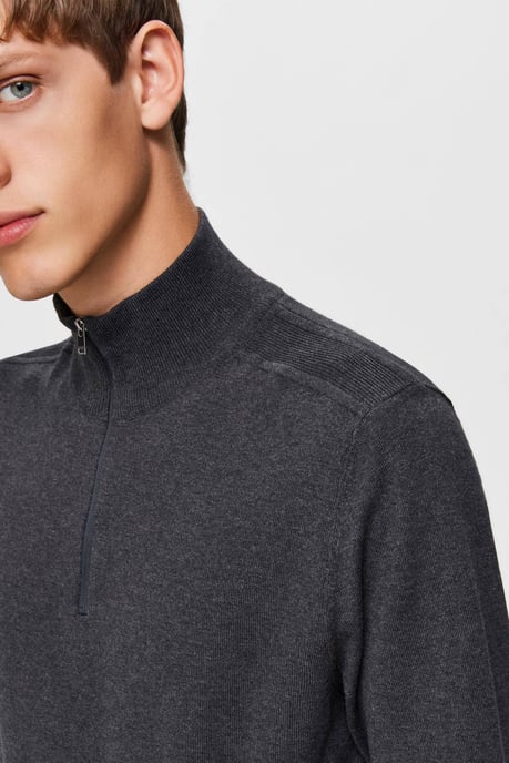 SELECTED HOMME Mezcla de punto fino SLHBERG antracita - Image 4