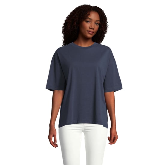 SOLS Womens/Ladies Boxy Oversized T-Shirt (French Navy) - Image 1