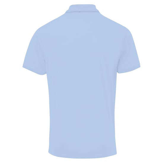 Premier Mens Coolchecker Pique Short Sleeve Polo T-Shirt (Light Blue) - Image 2