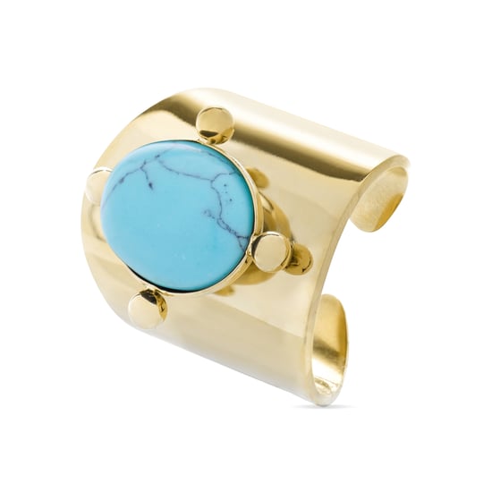 Luxenter Turquoise ring finished in 18K yellow gold - Kumora