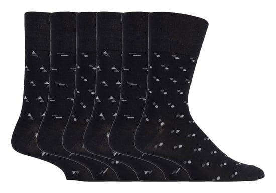 Tienda de Calcetines Gentle Grip - 6 Pares de Calcetines de Bambú No Elásticos para Hombre - SOMRM04 - Image 1
