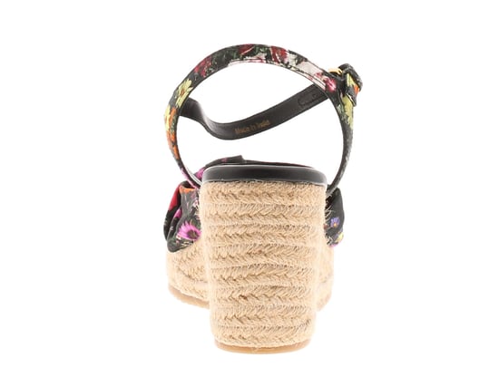 Sandalias de Mujer Ted Baker Cardima Cuña de Espadrille Impresa Floral Negra - Image 4