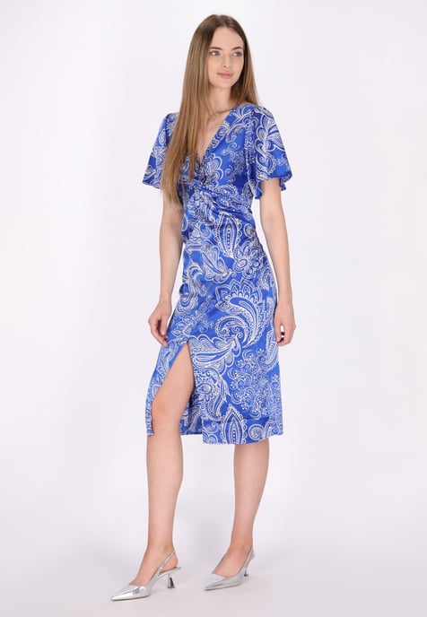 Dreimaster Dress women white lilac - Image 3
