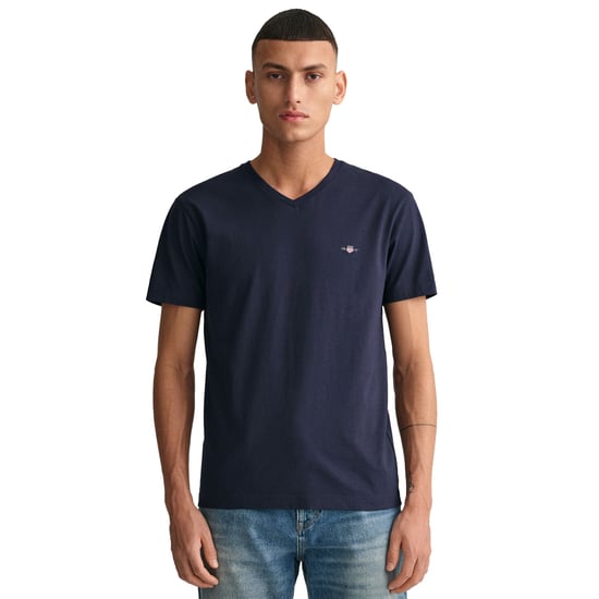Gant Slim Shield V-Neck T-Shirt - Image 2