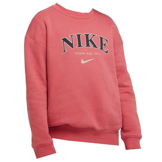 Nike Logo Youth Crewneck Pink Sweatshirt