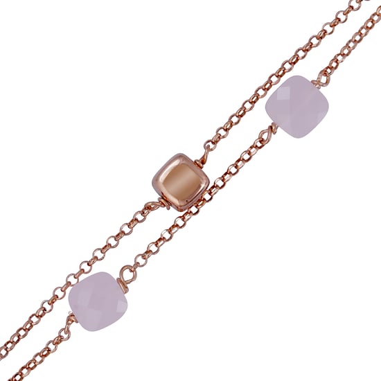 Orphelia 'Joelle' Women's 925 Sterling Silver Bracelet - Rose ZA-7432 - Image 3