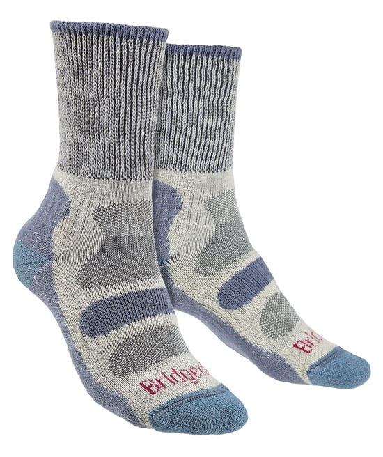 Bridgedale - Calcetines de algodón ligeros para mujer -Azul ahumado - Image 1