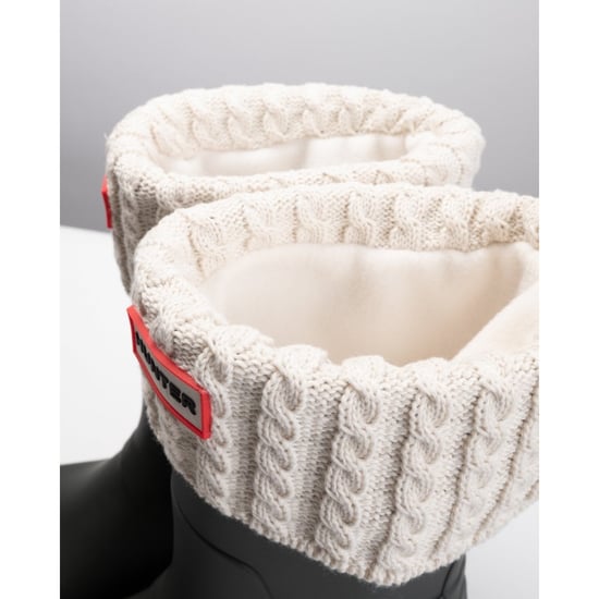 Hunter Recycled Mini Cable Tall Boot Sock - Image 2