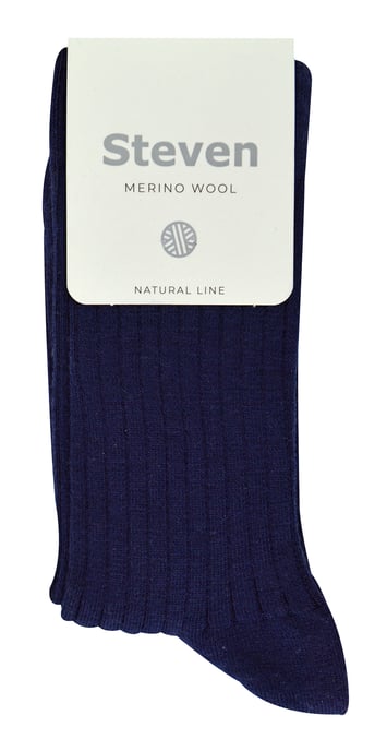 Calcetines de lana merino para mujer | Steven | Calcetines gruesos para mujer - Azul Marino - Image 2