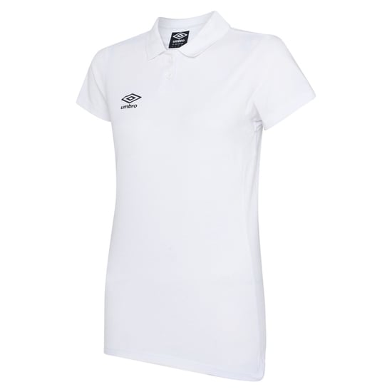 Umbro Womens/Ladies Club Essential Polo Shirt (White/Black) - Image 1