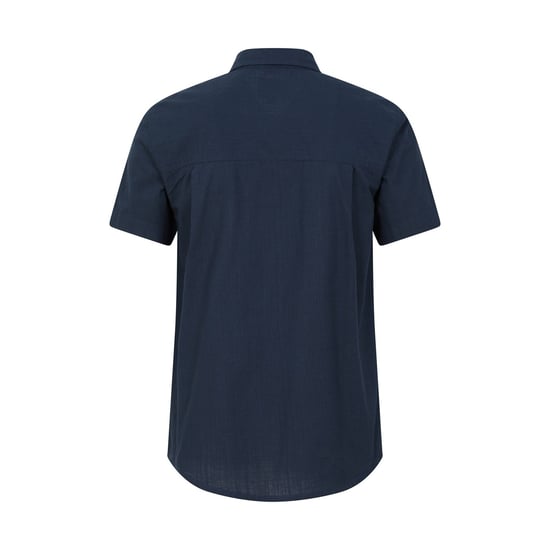 Mountain Warehouse Mens Coconut Slub Short-Sleeved Shirt (Dark Blue) - Image 2