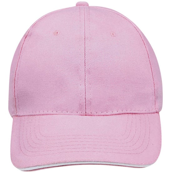 SOLS Unisex Buffalo 6 Panel Baseball Cap (Flash Pink/White)