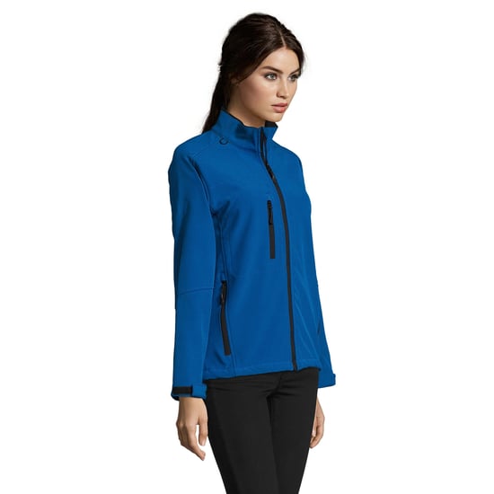 SOLS Womens/Ladies Roxy Soft Shell Jacket (Breathable, Windproof And Water Resistant) (Royal Blue)