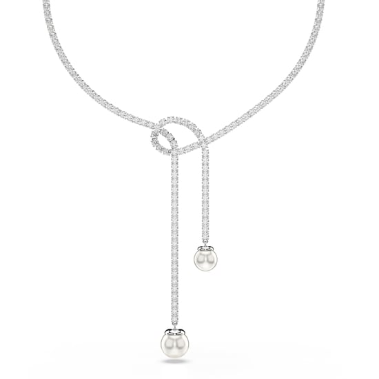 Swarovski 'Matrix' Women's Base Metal Necklace - Silver 5692416 - Image 1