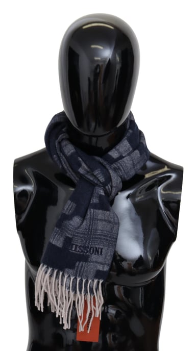 Pañuelo de cuello unisex de punto de cachemira multicolor para hombre de Missoni - Image 1