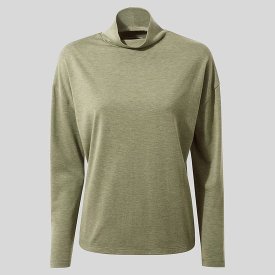 Meridan LS Top Wild Olive Marl