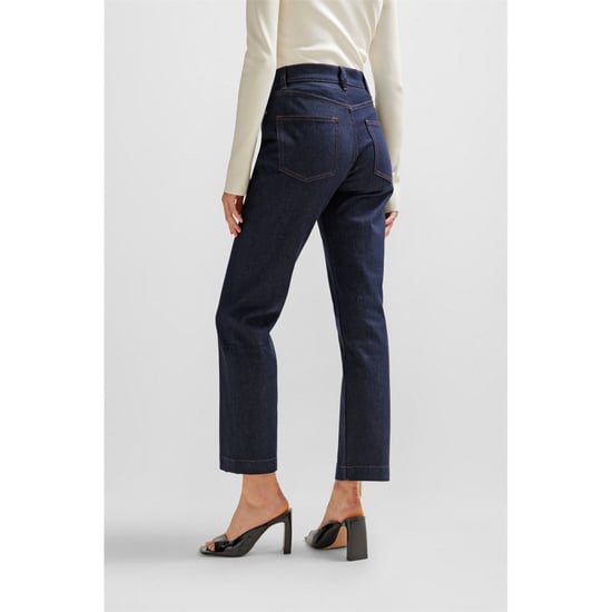 Women's Boss ADA HR Slim-Fit Jeans in Blue - Image 4