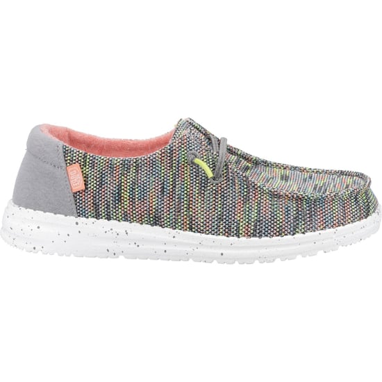 HEYDUDE Wendy Sox Polyester/Cotton/Spandex Women's Peacock Pink Loafers - Image 4