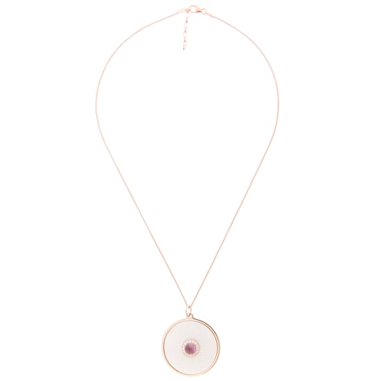 Orphelia Women's 925 Sterling Silver Chain with Pendant - Rose ZH-7293/1 - Image 1