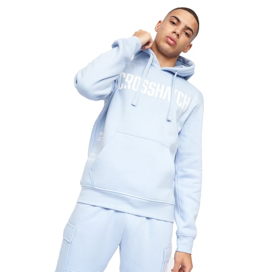 Crosshatch Mens Holdouts Hoodie (Light Blue) - Image 3