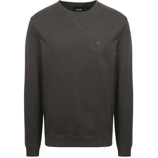 Sudadera gris oscuro con logo Tonal Eagle de Lyle & Scott - Image 1