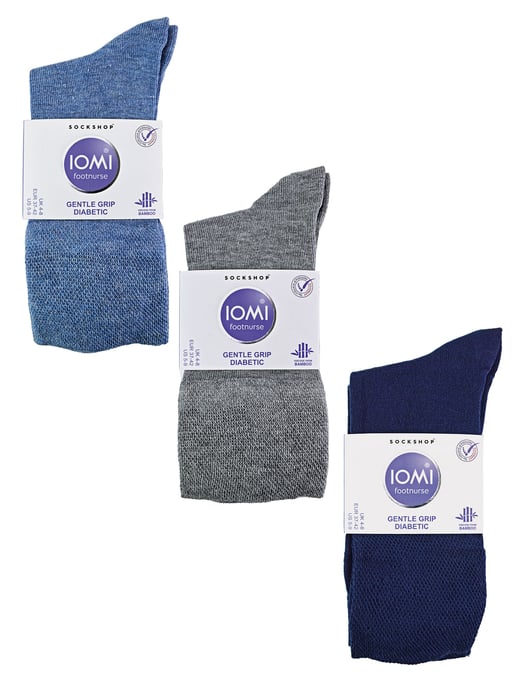 IOMI - Pack de 6 Calcetines Diabéticos de Bambú para Mujer - Azul - Image 2