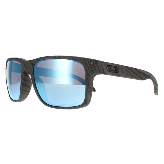 Gafas de sol polarizadas Oakley Rectangle para hombres con diseño de madera Prizm Deep Water - Image 2