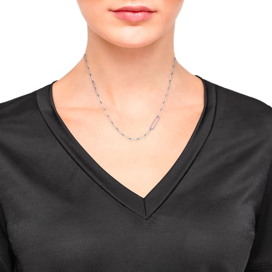 s.Oliver chain with pendant for ladies, stainless steel