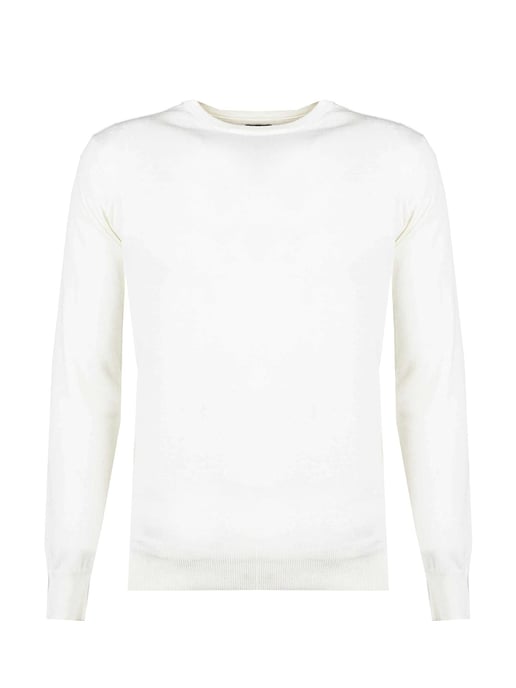 Xagon Man Suéter C-neck del hombre cremoso - Image 1