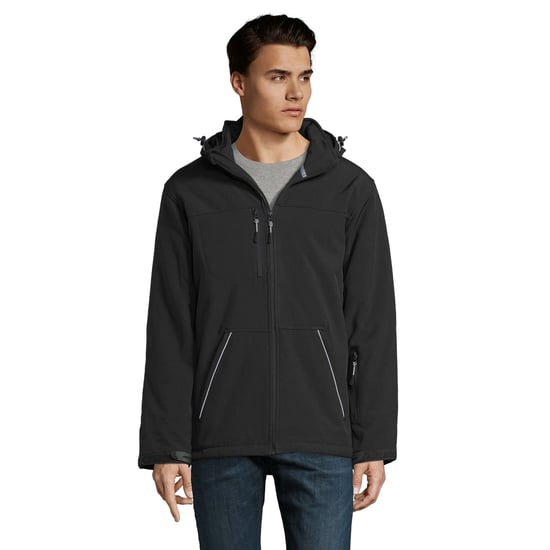 SOLS Mens Rock Padded Soft Shell Jacket (Black) - Image 1