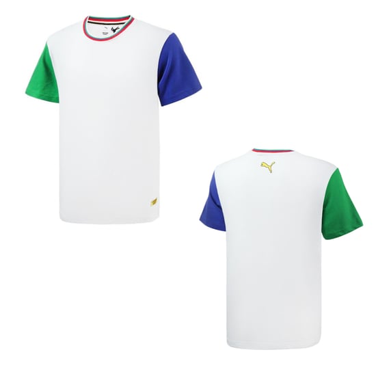Puma x Chinatown Market Colourblock Tee Mens Casual T-Shirt 596165 02