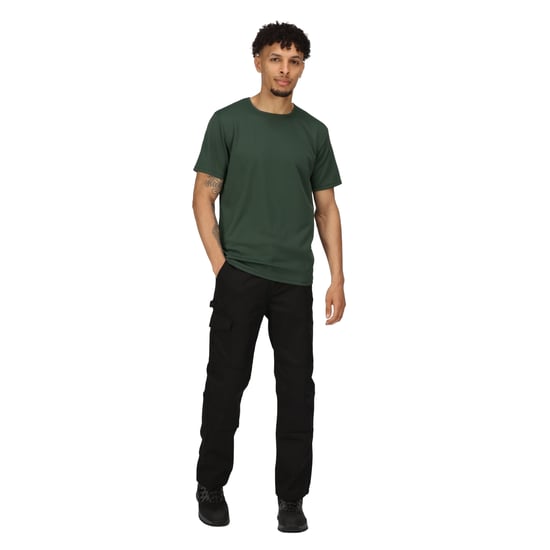 Regatta Mens Pro Reflective Moisture Wicking T-Shirt (Dark Green)