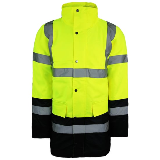 Dickies High Visibily Moteoway Safety Two Tone Mens Yellow Jacket - Image 1