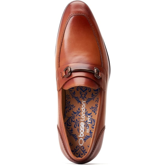 Base London Russo Leather Men's Burnt Tan Loafers - Image 4