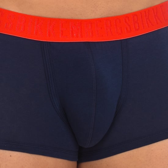 Pack-2 Men's Anatomical Front Fashion Tape Boxers BKK1UTR04BI