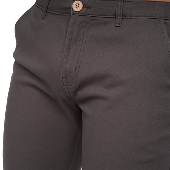 Crosshatch Mens Sinwood Chino Shorts (Charcoal) - Image 4