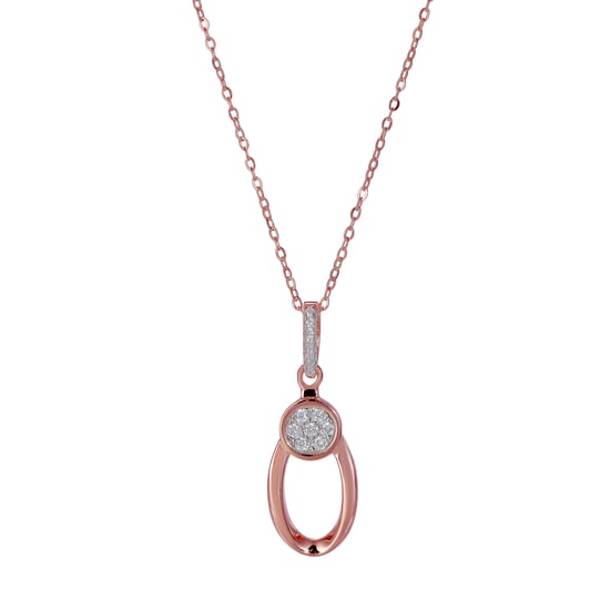 Orphelia 'Gigi' Women's 925 Sterling Silver Set: Necklace + Earrings + Ring - Rose SET-7439 - Image 2