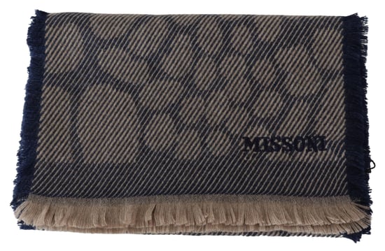 Missoni Men's Multicolor Patterned Cashmere Unisex Wrap Scarf - Image 4