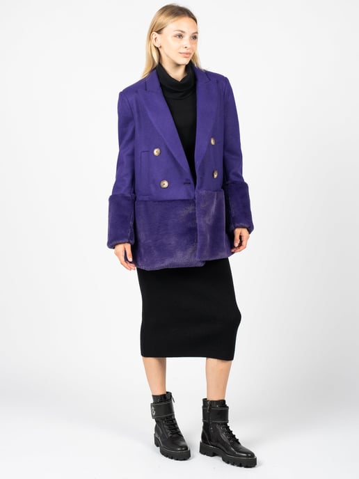 Silvian Heach Abrigo Nichiren de mujer Violeta - Image 6