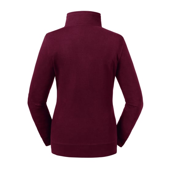Russell Womens/Ladies Authentic Sweat Jacket (Burgundy) - Image 2